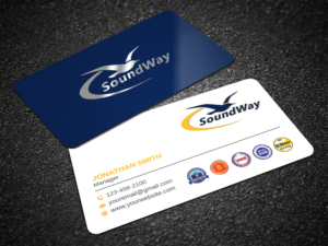 Business Card Design by LAXMI DESIGNHUB for SoundWay Consulting Incorporated | Design: #26498974