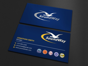 Business Card Design by LAXMI DESIGNHUB for SoundWay Consulting Incorporated | Design: #26498976