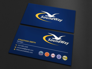 Business Card Design by LAXMI DESIGNHUB for SoundWay Consulting Incorporated | Design: #26498984