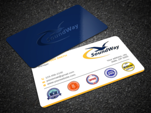 Business Card Design by LAXMI DESIGNHUB for SoundWay Consulting Incorporated | Design: #26498988