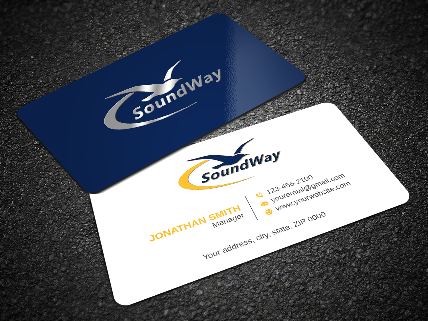 Design de Carte de Visite par LAXMI DESIGNHUB pour SoundWay Consulting Incorporated | Design #26498994