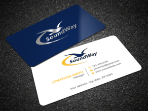 Business Card Design by LAXMI DESIGNHUB for SoundWay Consulting Incorporated | Design: #26498994