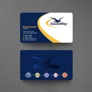 Design de Carte de Visite par chandrayaan.creative pour SoundWay Consulting Incorporated | Design : #26505241
