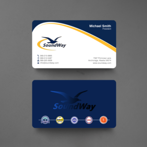 Business Card Design by chandrayaan.creative for SoundWay Consulting Incorporated | Design: #26505243