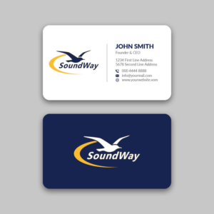 Design de Carte de Visite par Musa. A pour SoundWay Consulting Incorporated | Design : #26517409
