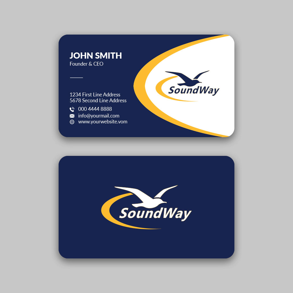 Design de Carte de Visite par Musa. A pour SoundWay Consulting Incorporated | Design #26517470