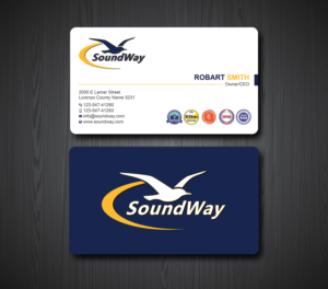 Business Card Design by Uttom 2 for SoundWay Consulting Incorporated | Design: #26500178