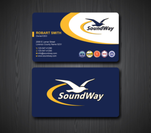Business Card Design by Uttom 2 for SoundWay Consulting Incorporated | Design: #26500180