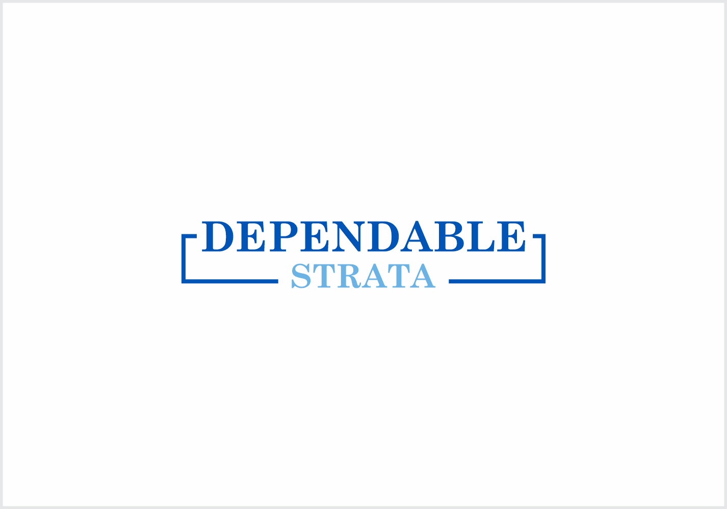 Logo-Design von Naavyd für Dependable Strata | Design #26522221