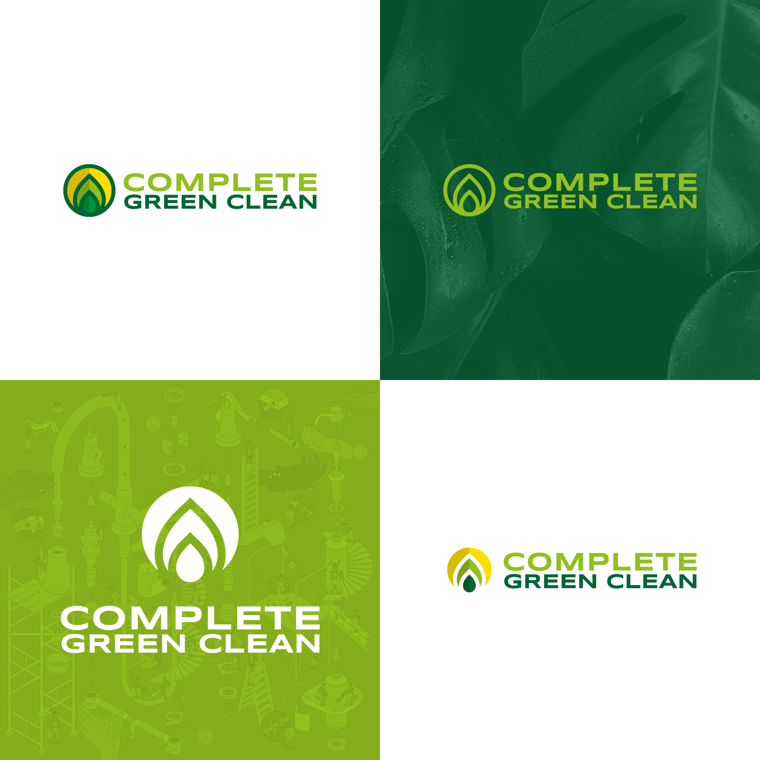 Logo Design by Oleksandr Tovarkov for Complete Green Clean  | Design #26504412