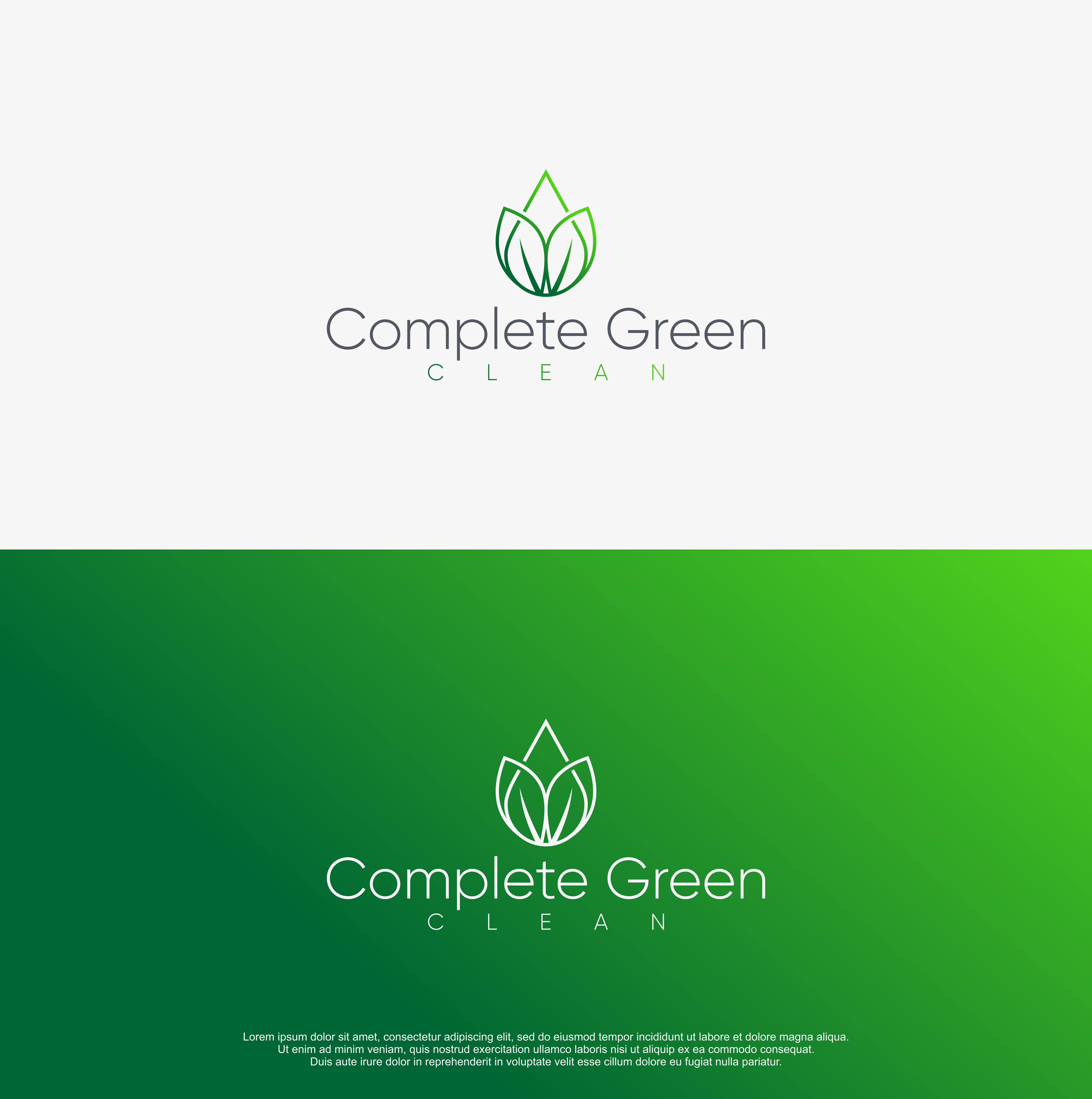 Logo Design by R!CKY for Complete Green Clean  | Design #26522696