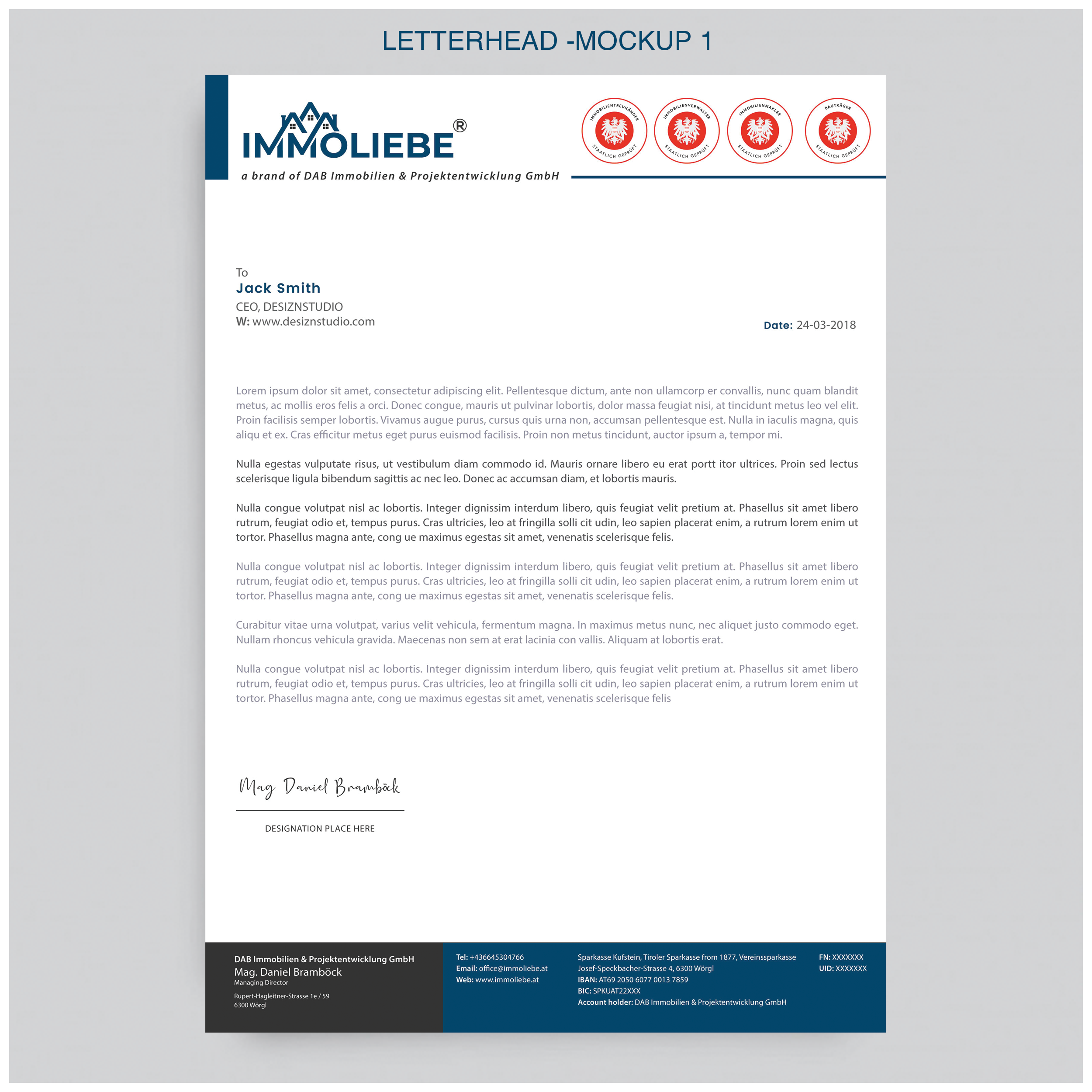 Briefkopf-Design von Expert Designer für dieses Projekt | Design #26500607