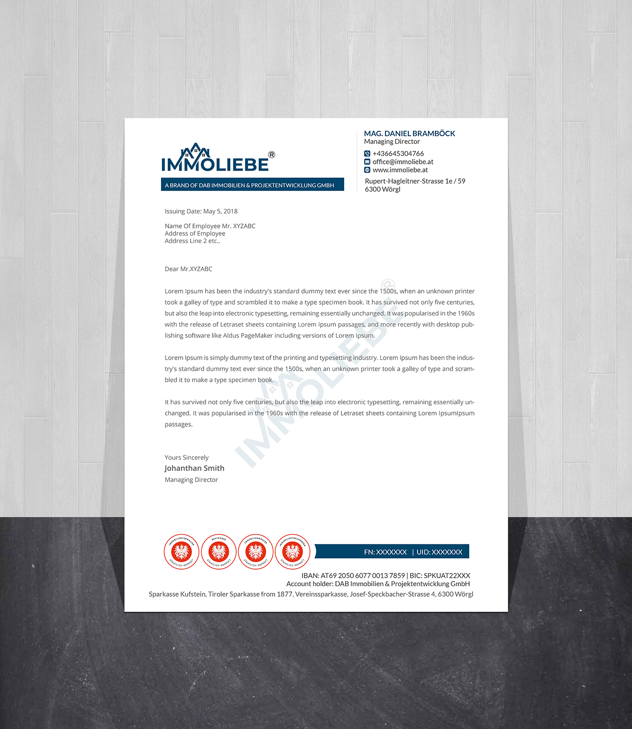 Briefkopf-Design von Creations Box 2015 für dieses Projekt | Design #26531375