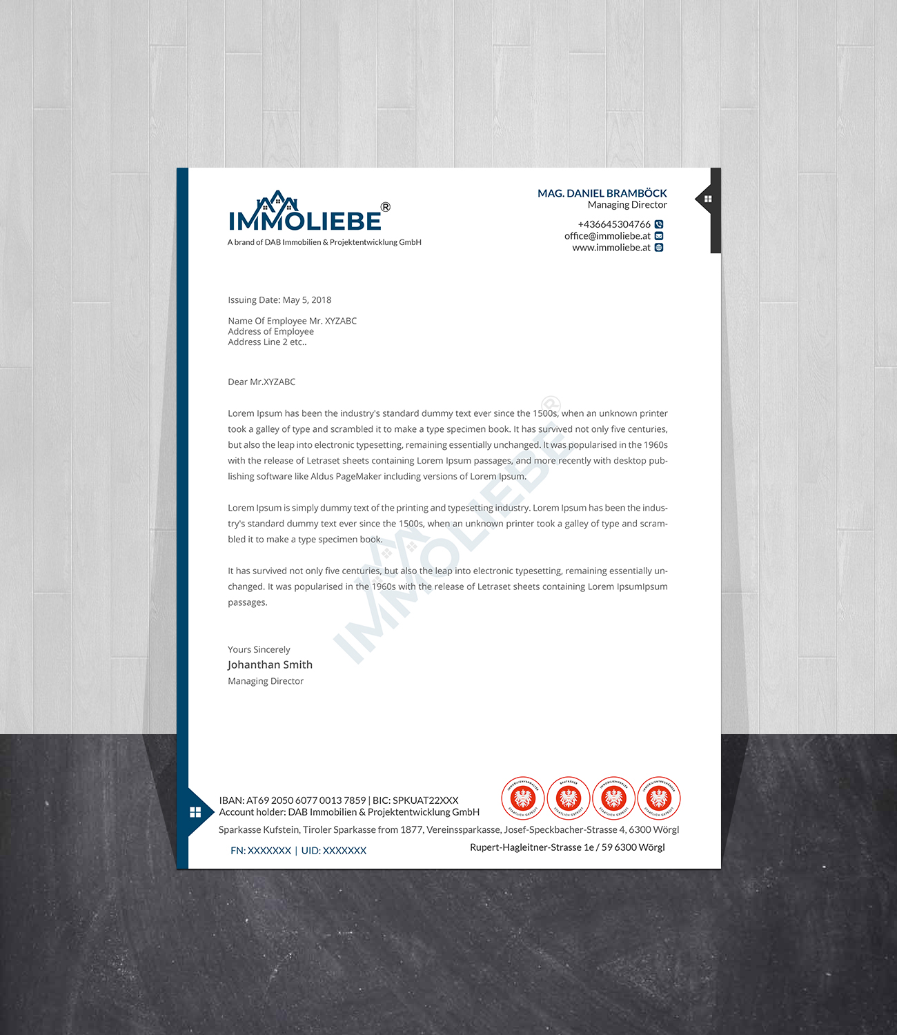 Briefkopf-Design von Creations Box 2015 für dieses Projekt | Design #26531376