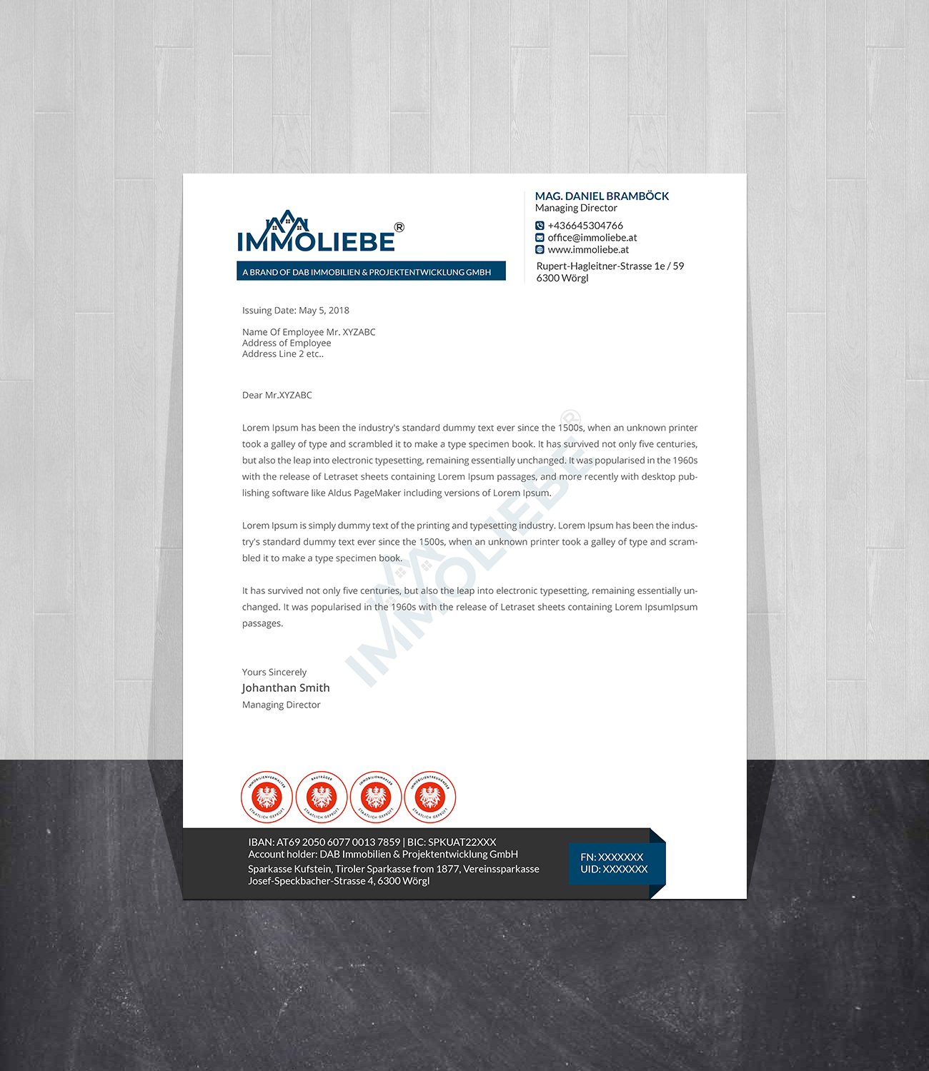 Briefkopf-Design von Creations Box 2015 für dieses Projekt | Design #26531378