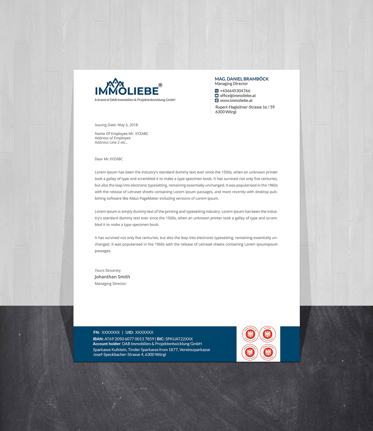 Briefkopf-Design von Creations Box 2015 für dieses Projekt | Design #26533290