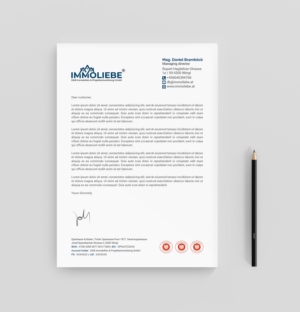 Immobilienunternehmen benötigt ein Briefkopf Design | Letterhead Design by R.design