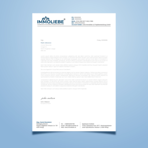 Letterhead Design by Imagine design000 for this project | Design #26509657