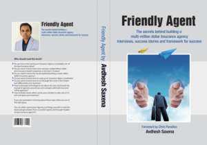Book cover for "Friendly Agent" focused on scaling up an Insurance Agency | Book Cover Design by Grafix Hive
