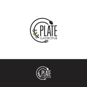 Plate Gastropub | Logo Design by Minimal Studio
