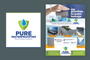 Pure Waterproofing - Logo and Advert | Werbe-Design von umesh mahale