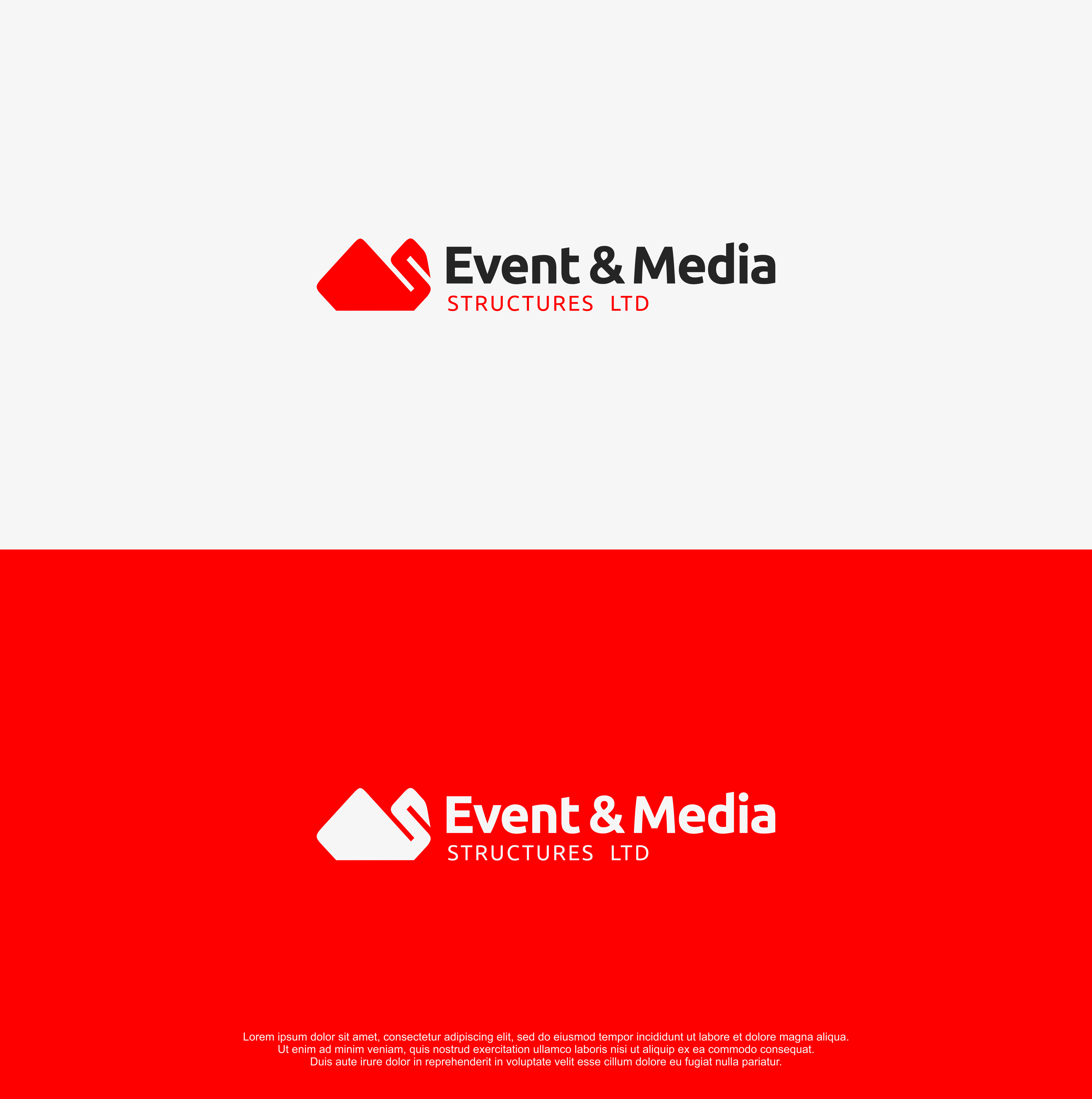 Logo Design by R!CKY for event & media structures ltd  | Design #26542514
