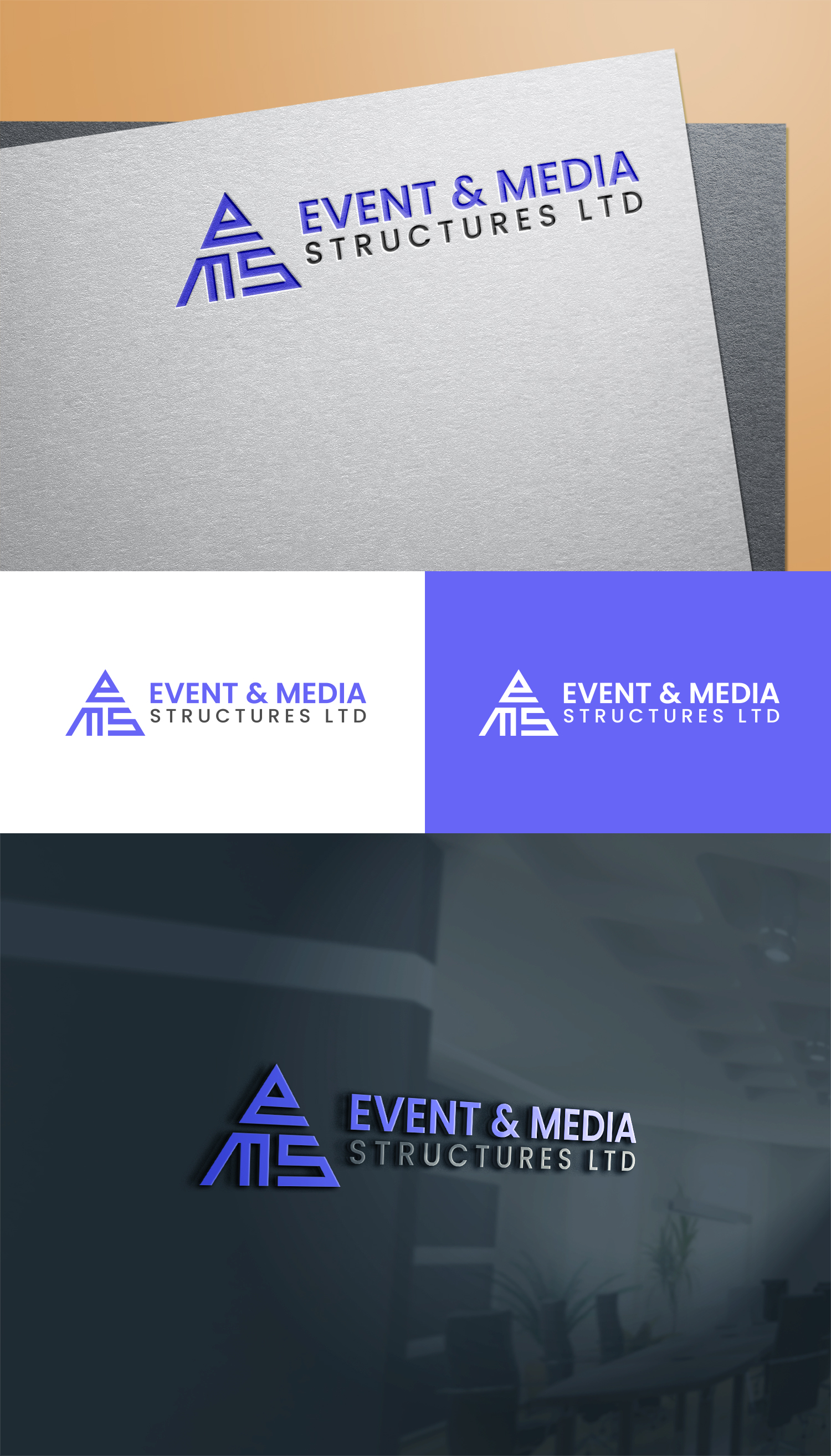 Design de Logo par MD Aminul Islam pour event & media structures ltd  | Design #26513476