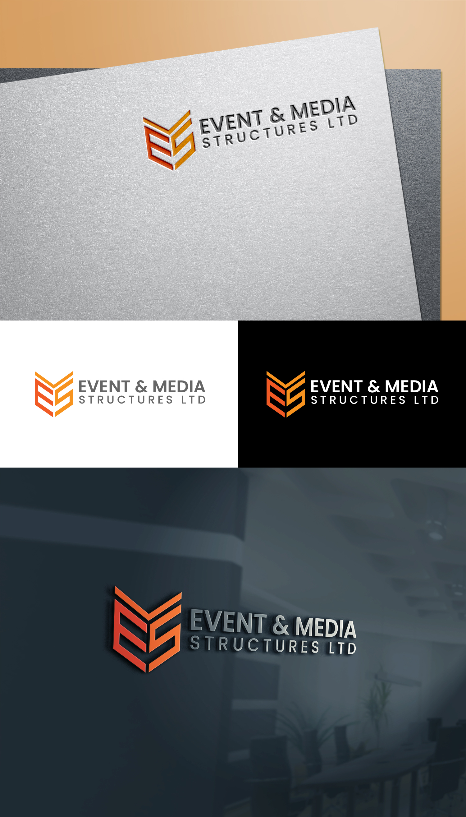 Design de Logo par MD Aminul Islam pour event & media structures ltd  | Design #26516660