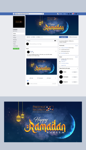 Ramadan Kareem Graphic | Grafik-Design von SAI DESIGNS