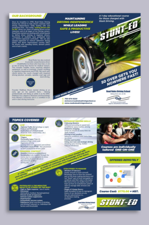 Flyer Design by DA. for Road Rules Driving School | Design: #26511608