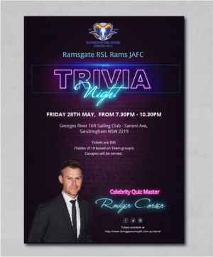 Ramsgate Rams Trivia Night | Design de Flyer par alex989