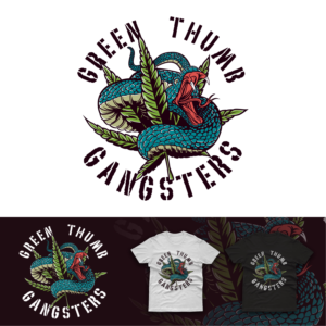 GREEN THUMB GANGSTERS MERCH DESIGN | Diseño de Camiseta por duatitik.std