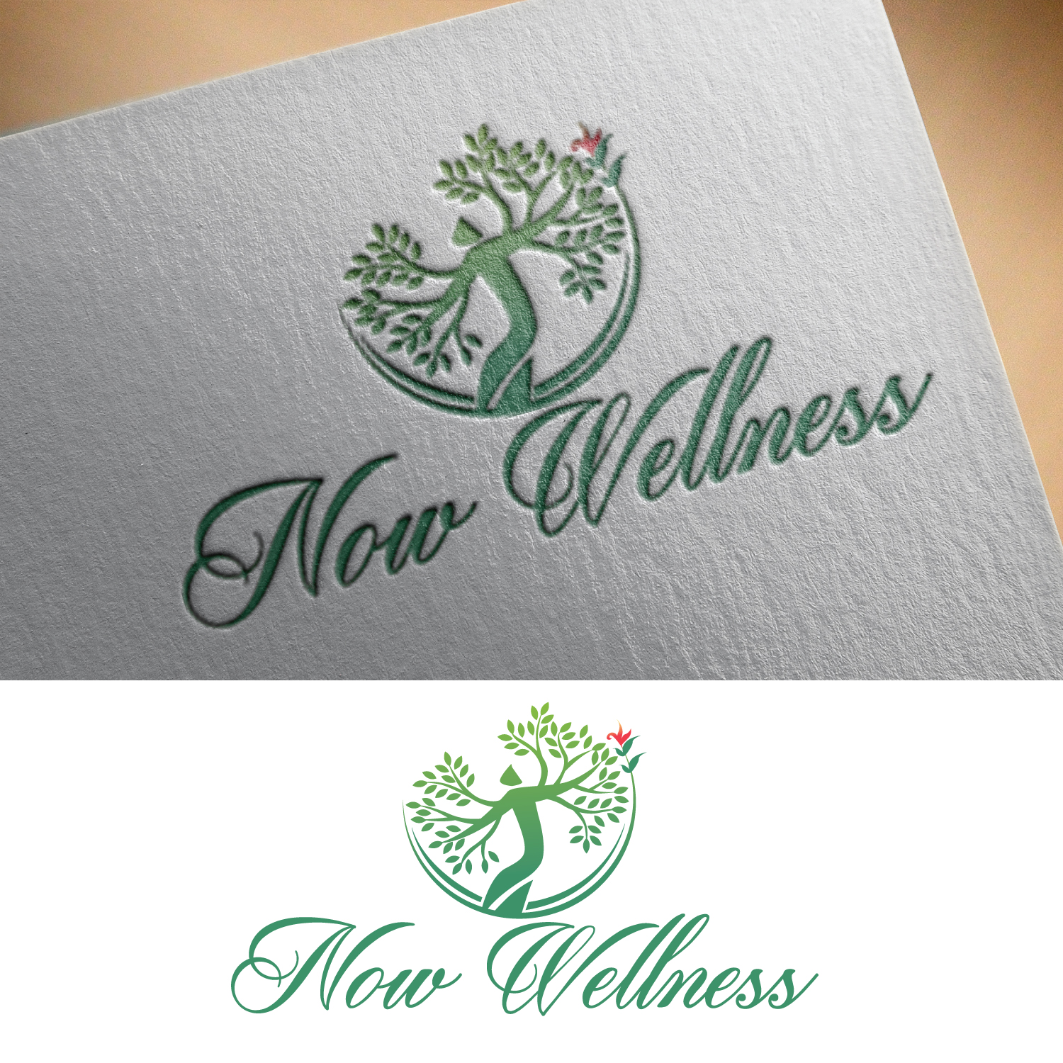 Logo Design by GODDREAMCREATION for Now Wellness   | Design #26513067