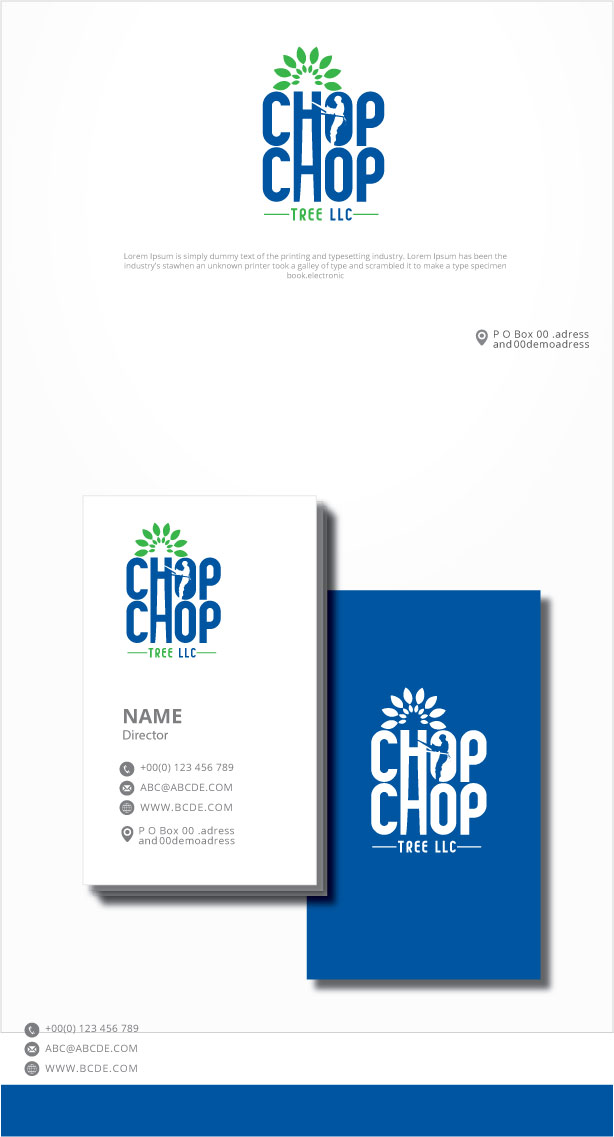 Logo Design by graphicevolution for Chop Chop Tree LLC | Design #26512861