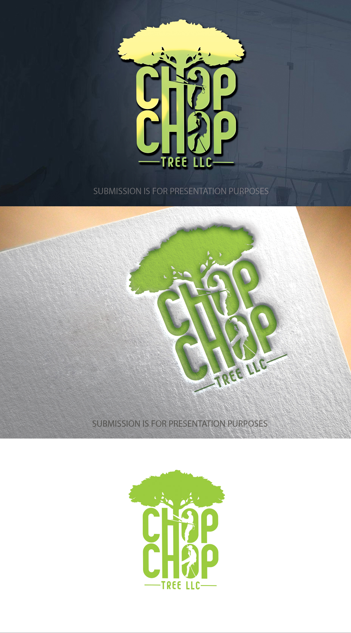 Logo Design by graphicevolution for Chop Chop Tree LLC | Design #26519177