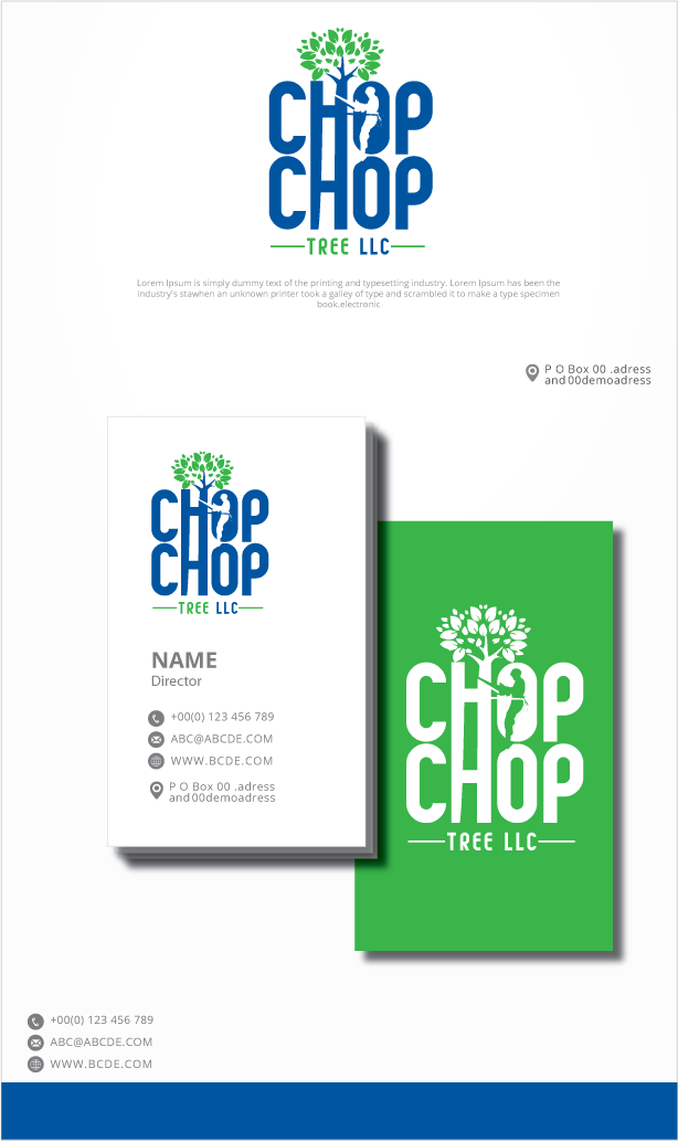 Logo Design by graphicevolution for Chop Chop Tree LLC | Design #26527795
