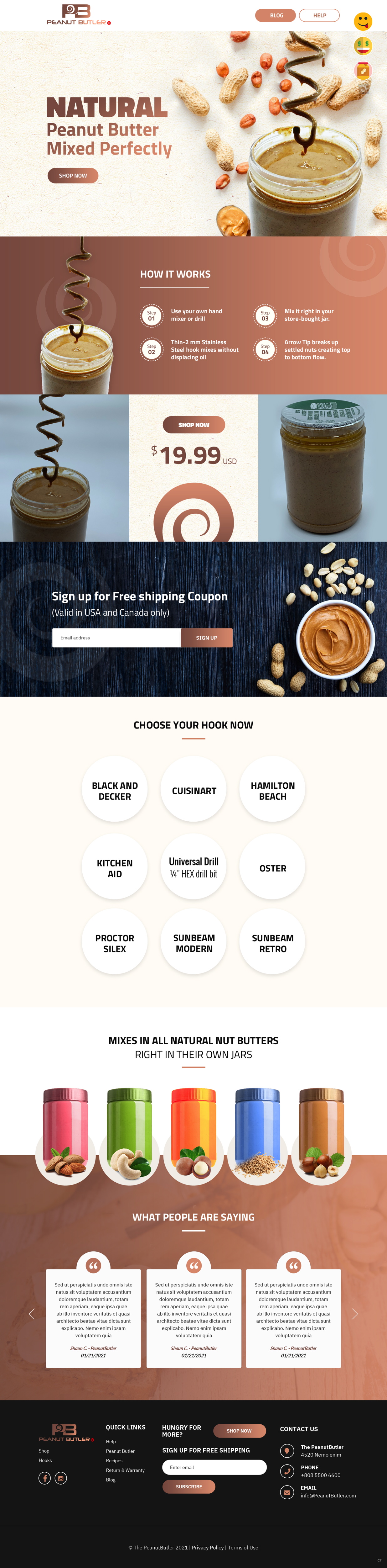 Web Design by pb for The Peanut Butler | Design #26533171