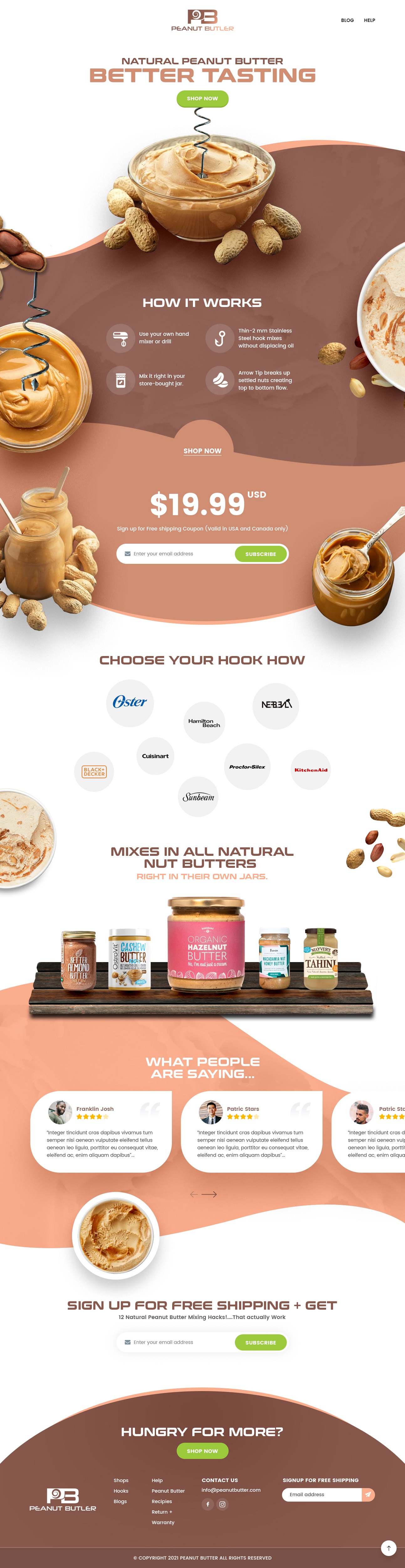 Web Design by syrwebdevelopment for The Peanut Butler | Design #26557026