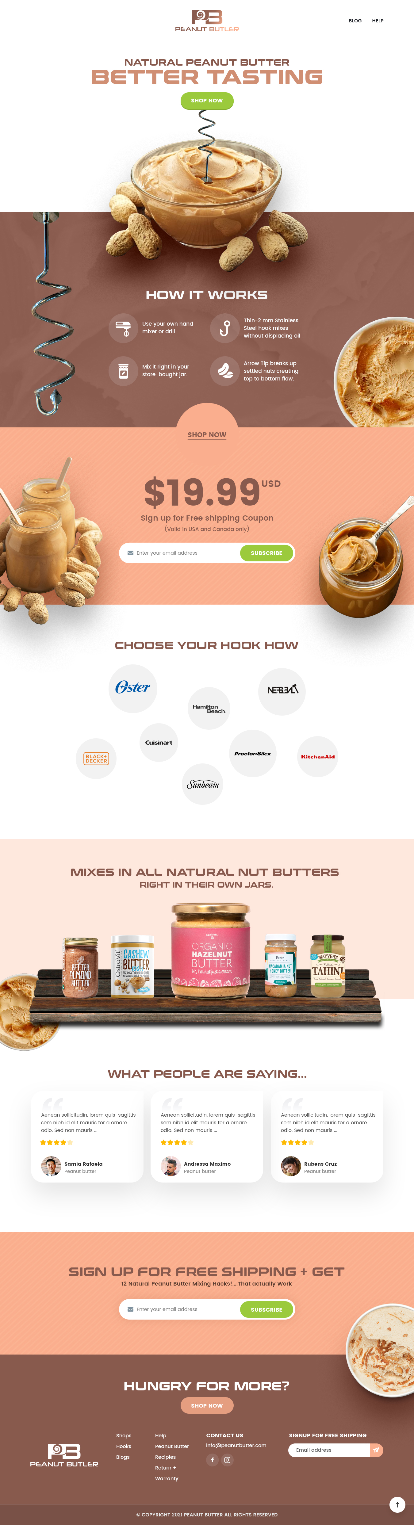 Web Design by syrwebdevelopment for The Peanut Butler | Design #26557027