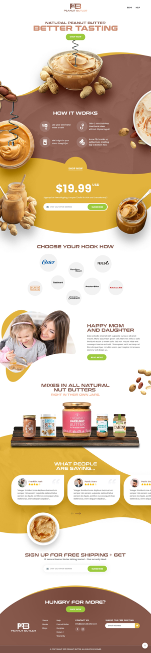 Web Design by syrwebdevelopment for The Peanut Butler | Design: #26589349
