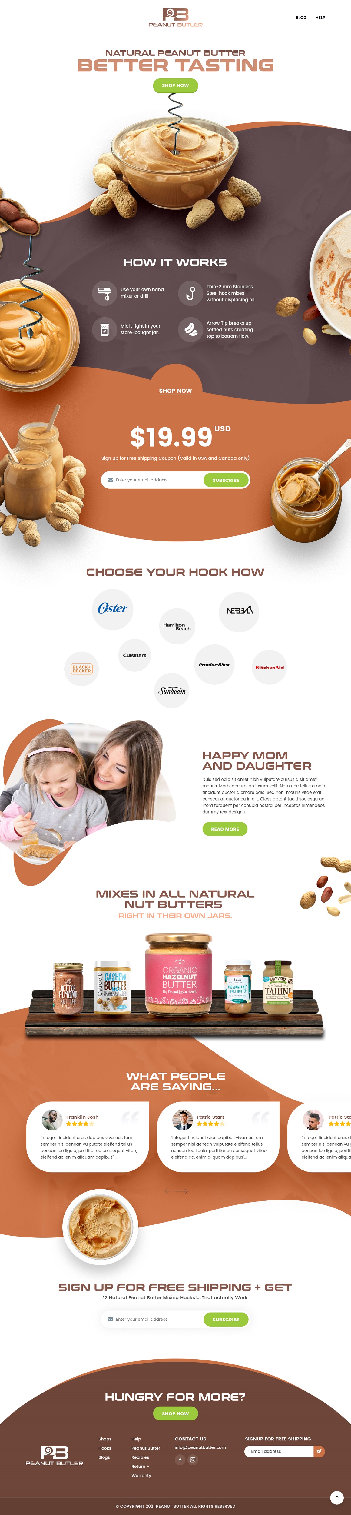 Web Design by syrwebdevelopment for The Peanut Butler | Design: #26589350