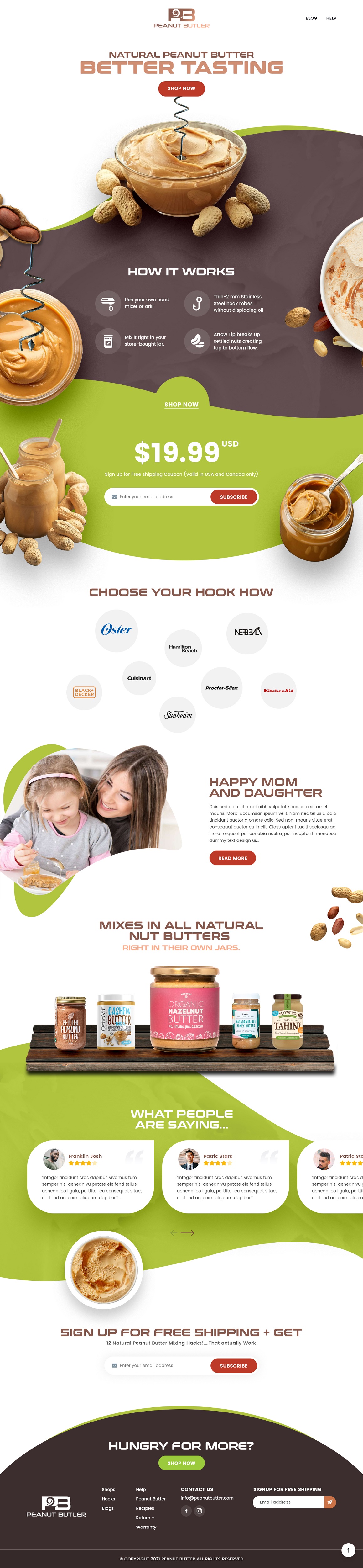 Web Design par syrwebdevelopment pour The Peanut Butler | Design #26589351