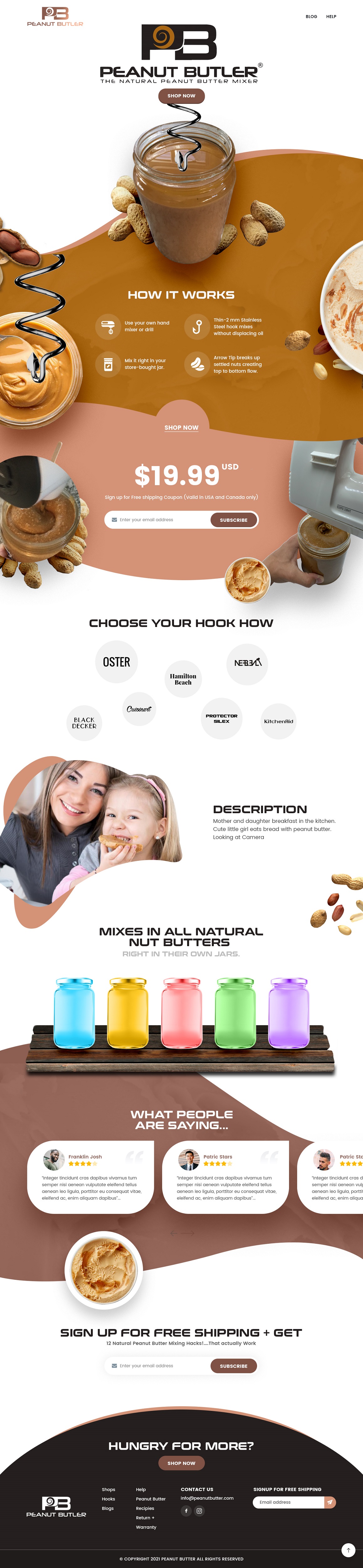 Web Design par syrwebdevelopment pour The Peanut Butler | Design #26614762