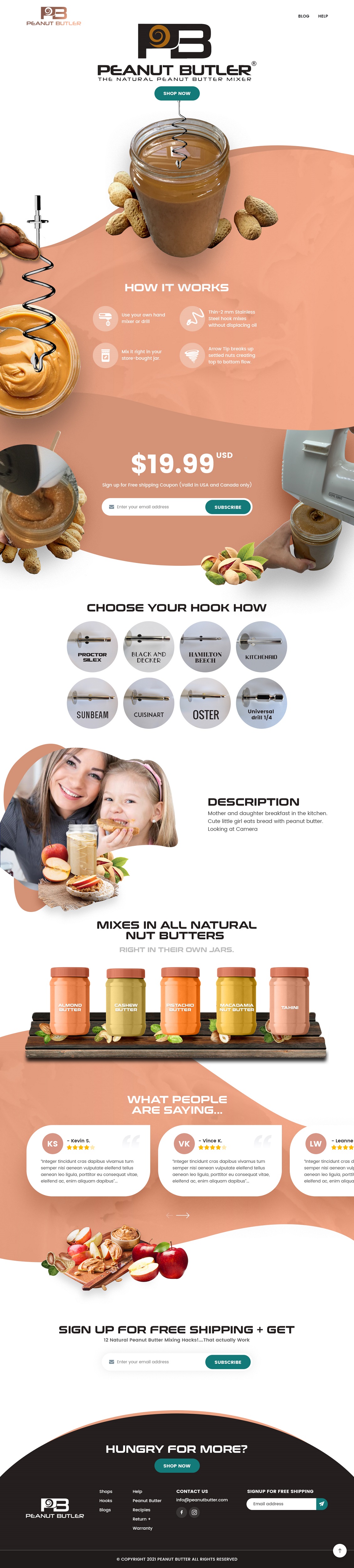 Web Design par syrwebdevelopment pour The Peanut Butler | Design #26654588