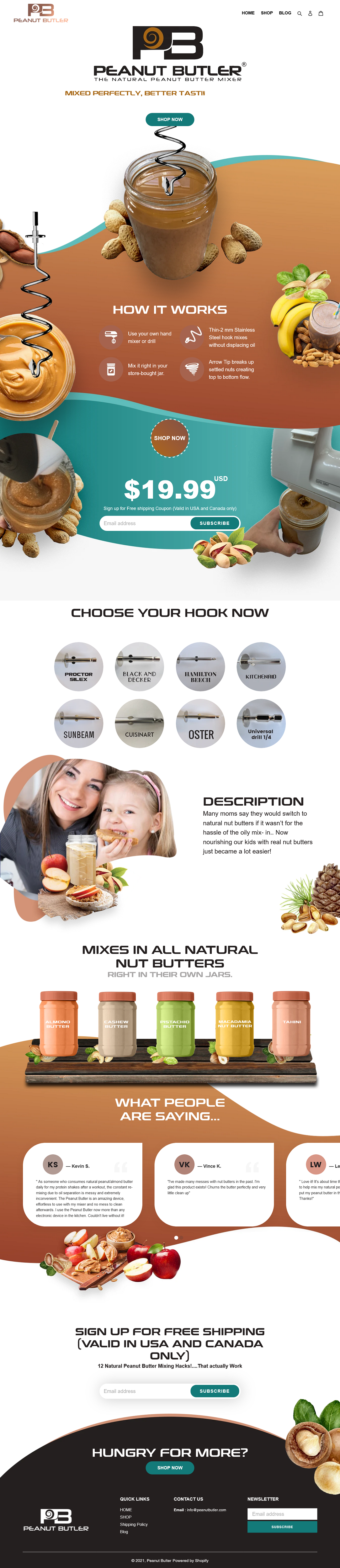 Web Design par syrwebdevelopment pour The Peanut Butler | Design #26672805