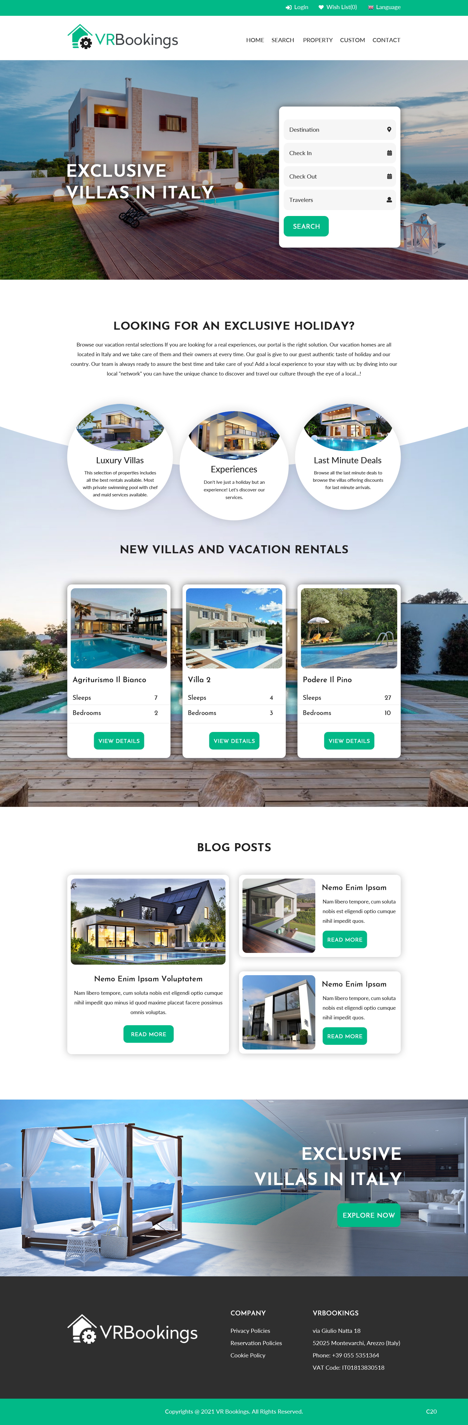 Web Design by pb for Trading Estate Service S.r.l. | Design #26519245