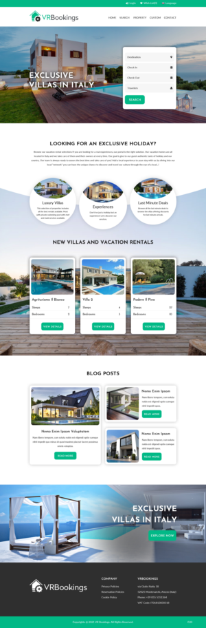 Web Design by pb for Trading Estate Service S.r.l. | Design: #26519245