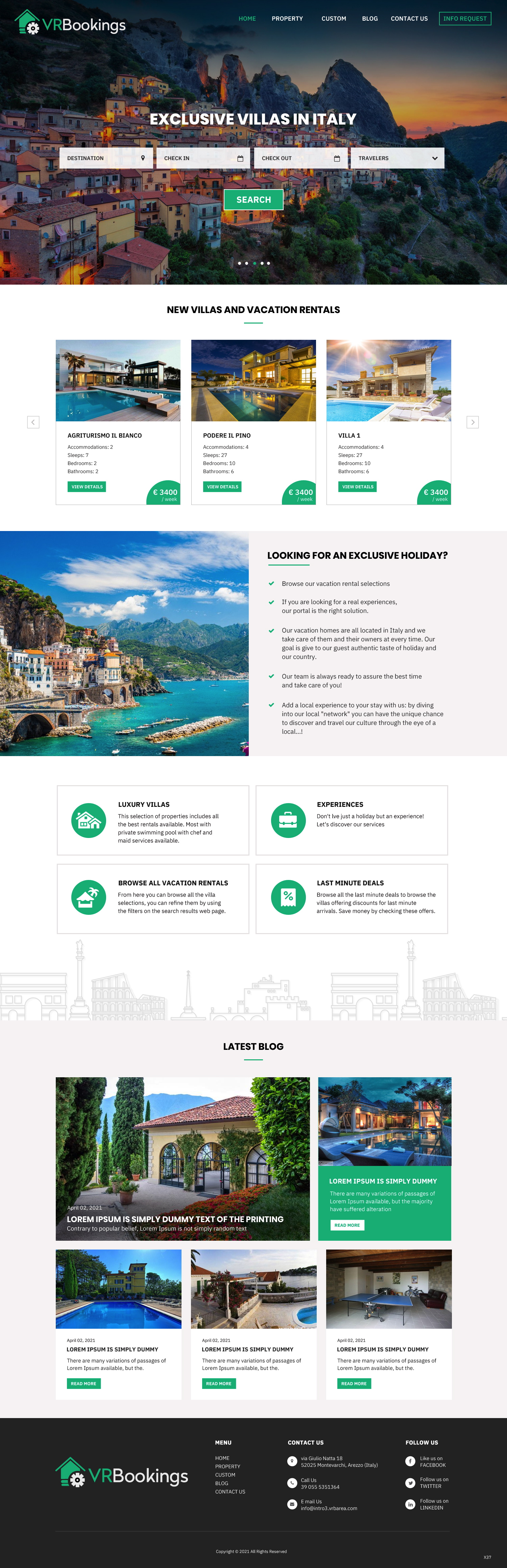 Web Design par pb pour Trading Estate Service S.r.l. | Design #26519252