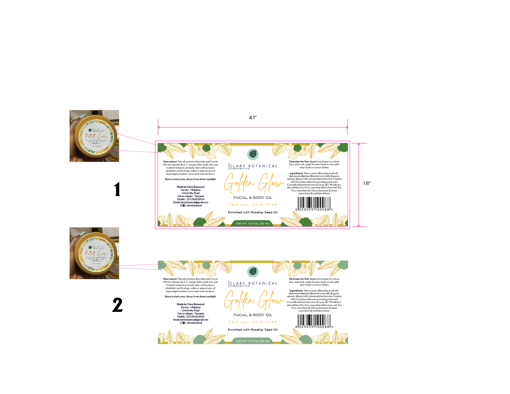 Verpackungs-Design von Priyo Subarkah für Clare Haule | Design #26604264