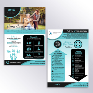 infographic about brain health and home health | Diseño Infográfico por DA.